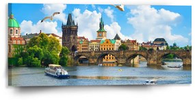 Sablio Obraz Praha Karlov most 2 - 110x50 cm