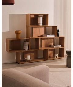 Modulárny policový systém v dekore duba v prírodnej farbe 6 ks 168x114 cm Litto – Kave Home