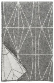 Vlnená deka Kehrä 130x180, sivá