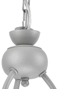 Luster na reťazi RETRO II 3xE27/60W/230V strieborná