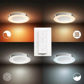 34184/11/P6 Hue Adore SVÍTIDLO STROPNÍ LED 40W 2400lm 2200-6500K IP44, lesk.chrom BT Philips