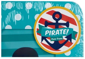 Červeno–tyrkysové drevené rámčeky v súprave 2 ks 18x23 cm Pirate – Premier Housewares