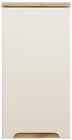 Závěsná koupelnová skříňka Bali 83-35-1D kašmírová/dub wotan