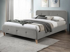 Manželská posteľ 140 cm Lomaha New (sivá) (s roštom). Vlastná spoľahlivá doprava až k Vám domov. 1104167