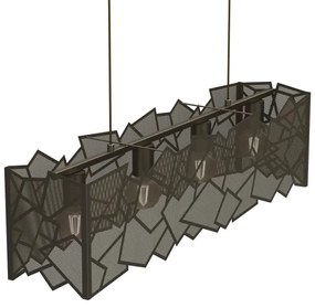 Luster na lanku CAMO 4xE27/15W/230V zlatá