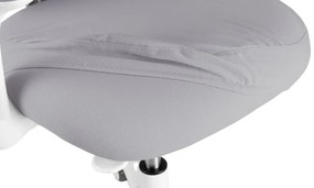 Detská rastúca stolička Neoseat JUNI 006 — látka, prateľný poťah, sivá