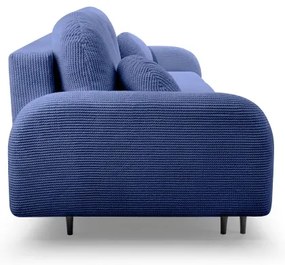 Rozkladacia čalúnená trojmiestna pohovka CLOUDY modrá