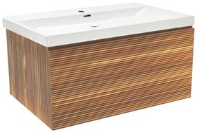 Kúpeľňová skrinka s umývadlom Naturel Elsa 79x35x45,5 cm eben mat ELSA80EBU4