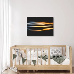 Čierny sklenený obraz (70x50 cm)
