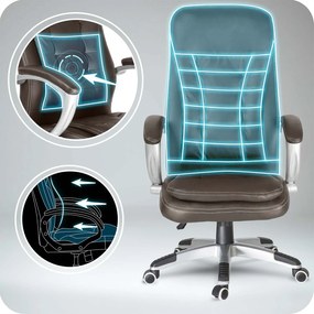 Otočná kancelárska stolička Sofotel 322 - tmavohnedá