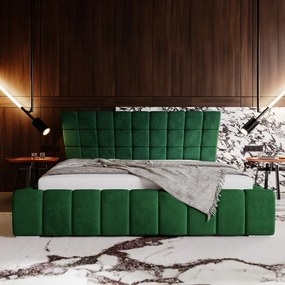 PROXIMA.store - Dizajnová čalúnená posteľ ALMA ROZMER: 140 x 200 cm, TYP ROŠTU: KOVOVÝ ROŠT