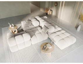 Béžová zamatová pohovka 282 cm Bellis – Micadoni