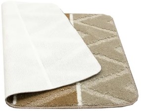 Sada kúpeľňových koberčekov PALMA béžová / hnedá, kosoštvorce