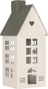 Decorative Figurine House 11x11x29 Cm White Metal - 11*11*29 cm