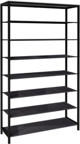 XXXLutz REGÁL NA TOPÁNKY, čierna, biela, 90/152/30 cm MID.YOU - Online Only drobný nábytok - 000657051303