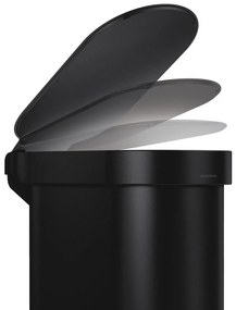 Pedálový oceľový odpadkový kôš 45 l Slim – simplehuman