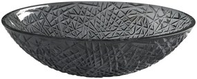 Sapho, PURUS sklenené gravírované umývadlo 50x36 cm, čierna, TY305SG