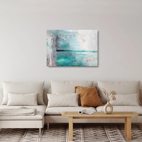 Sklenený obraz - Abstraktné olejomaľba (70x50 cm)