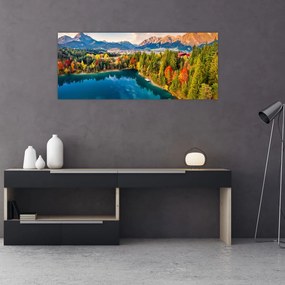 Obraz - Jazero Urisee, Rakúsko (120x50 cm)