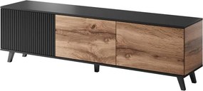 Tv stolík Ranae RTV2 (dub wotan + čierna). Vlastná spoľahlivá doprava až k Vám domov. 1038836