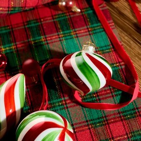 Vianočná ozdoba AMERE zelená / červená 715129