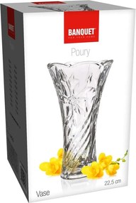 Sklenená váza Poury, 23 cm