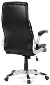 Autronic BONTEC Kancelárske kreslo, hojdací mechanizmus, čierna ekokoža, KA-F1218 BK Farba: Šedá