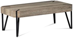 Konferenčný stolík AHG-241 CAN, 110x60x40cm, 100mm MDF canyon grey, kov čierny
