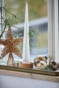 Ib Laursen Vianočná ozdoba Pebbled Rustic Brown