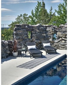 Antracitový vnútorný a vonkajší koberec 70x100 cm Ada Granit – Pappelina