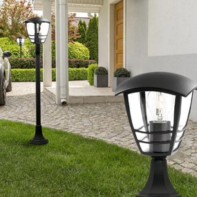 Vonkajší LED lampáš CREEK myGarden E27 IP44 100cm čierny PHILIPS