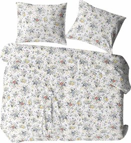 KREPOVÉ OBLIEČKY KORALOVE 140X200 CM, 1KS 70X80 CM KVETY