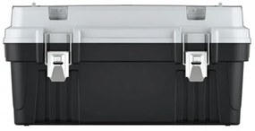 Kufor na náradie s kovovým držadlom a zámkami 54 × 27,8 × 26,9 cm, krabičky