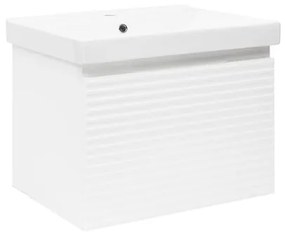 Kúpeľňová skrinka s umývadlom Naturel Savona 58x43x44,8 cm biela lesk SAVONA60BIU1, 1 ks