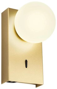 Redo 01-4657 - LED nástenné svietidlo NORMA LED/5W/230V CRI 90 USB zlaté