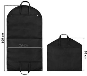 Obal na oblečenie CERTO čierny