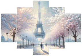 Obraz - Maľba z Paríža (150x105 cm)