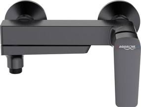 Aqualine Aqualine, FLERY nástenná vaňová/sprchová batéria, otočné ramienko, grafitová, FY010GM