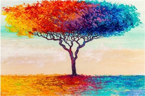 Obraz maľovaného stromu (90x60 cm)