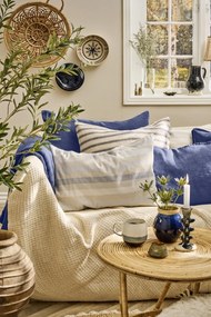 Ib Laursen Ľanový poťah na vankúš Indigo 50 × 70 cm