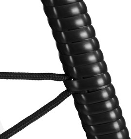 MultiGarden Závesné hojdacie kreslo do 120 kg - čierne MultiGarden