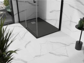 Mexen Stone+, obdĺžniková vanička z minerálneho kompozitu 120 x 90 cm, antracitová, 447189012