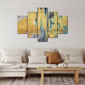 Obraz - Zlatý design (150x105 cm)
