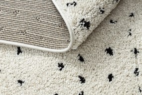 Koberec BERBER SYLA B752, krémový, bodky - strapce