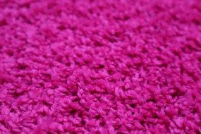 Vopi koberce AKCIA: 200x200 (průměr) kruh cm Kusový koberec Color shaggy ružový guľatý - 200x200 (priemer) kruh cm