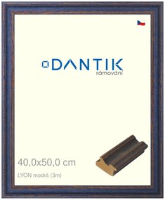 DANTIK rám na obraz 40x50 | LYON modrá (Plexi Čiré)