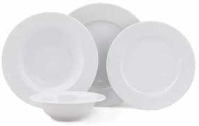 Jedálenská súprava 24 ks biela/porcelán