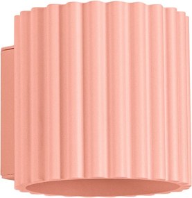 Broskyňové nástenné svietidlo ø 10 cm Zora – Sollux