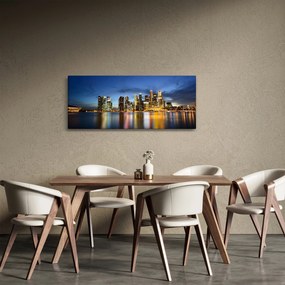 Obraz nočného mesta (120x50 cm)