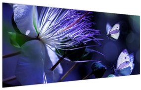 Obraz - Tropický kvet (120x50 cm)